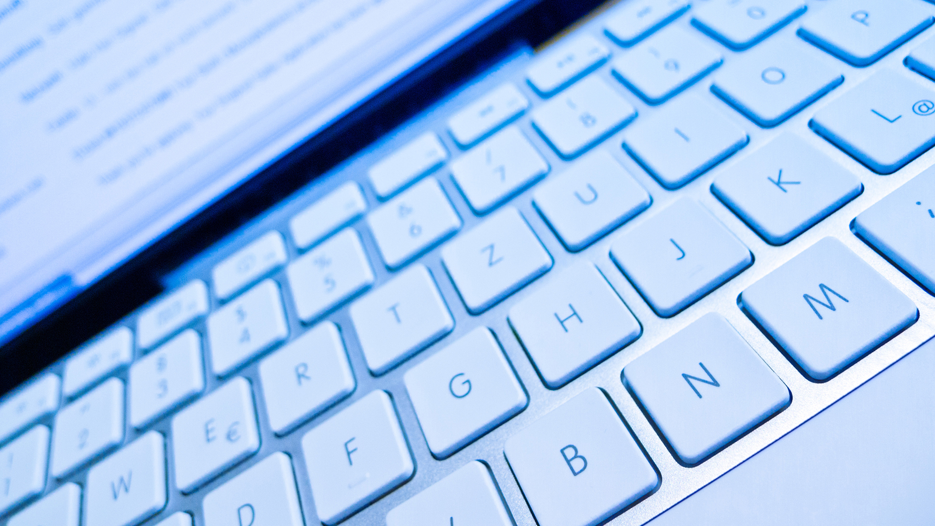 Eine Laptop-Tastatur