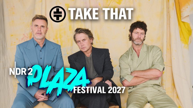 Gary Barlow, Mark Owen und Howard Donald von Take That